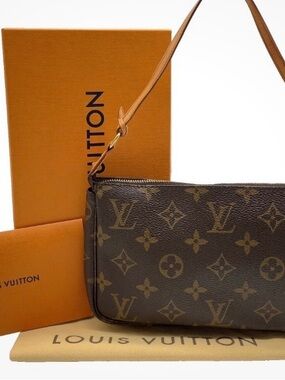 Louis Vuitton Monogram Shoulder Pochette - Brown & Tan